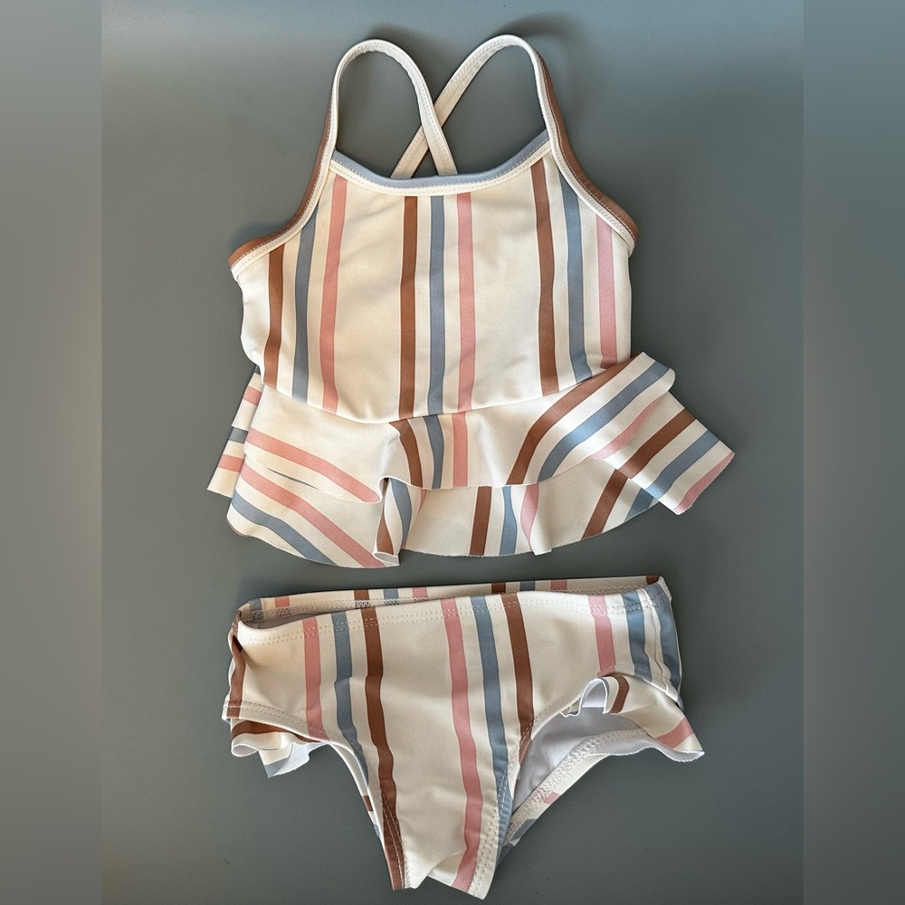 Carters Striped Two-Piece Swimsuit Size 3 months